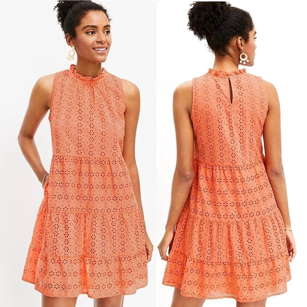 Loft eyelet 100% Cotton Dress